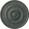 Ekena Millwork Large Floral Ceiling Medallion, Hand-Painted Athenian Green Crackle, 41 1/8"OD x 2 1/2"P CM41FLAGC - alternate 1